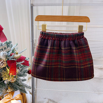 Children's Velvet Checkered Set