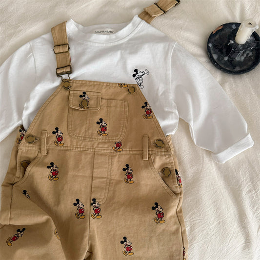 MK Mouse Kids' Overall & Top Set