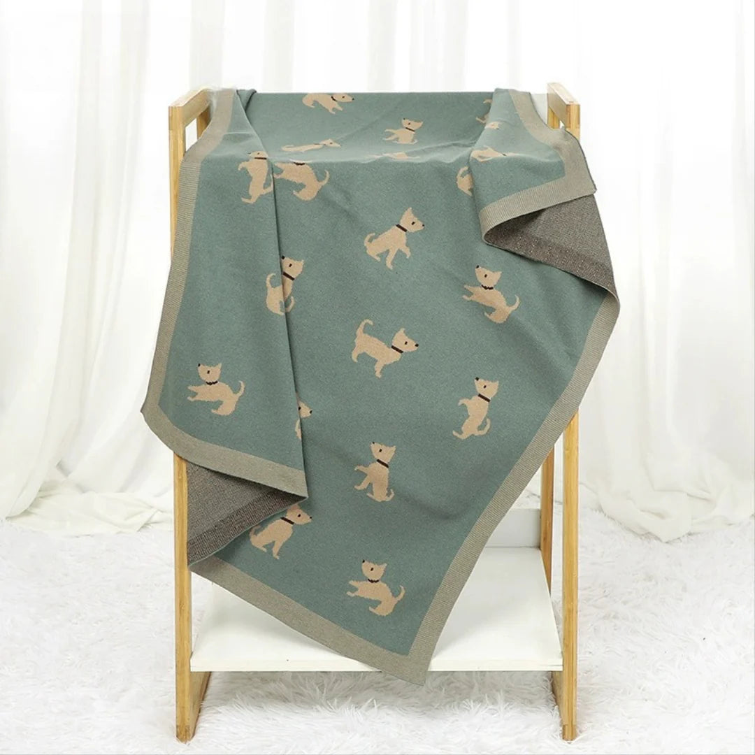 Children's Blanket with Puppies