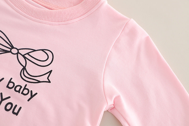 Children's 3-Piece Denim Set with Bows