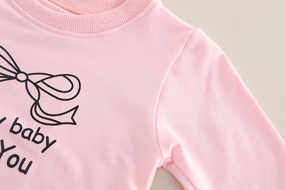 Children's 3-Piece Denim Set with Bows