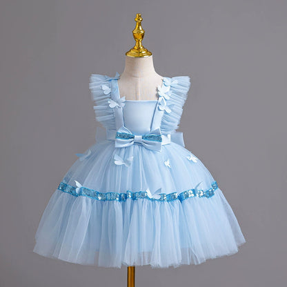 Tulle Party Dress with Bows