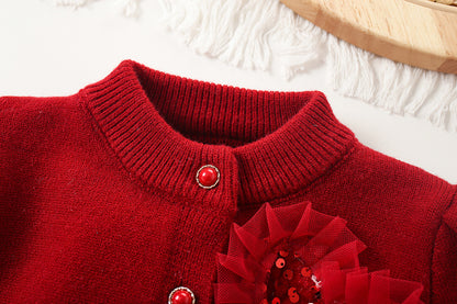 Children's Set with Glitter and Tulle Skirt