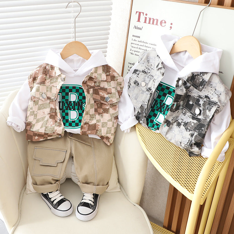 Conjunto B de camuflaje para hombre y niño 
