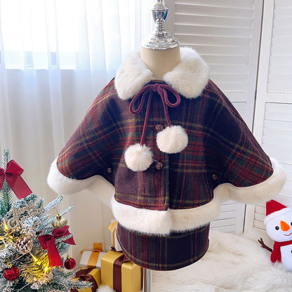 Children's Velvet Checkered Set