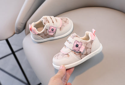 Children's Teddy Bear Sneakers with Velcro