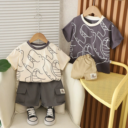 Boys' Summer Dinosaur Outfit