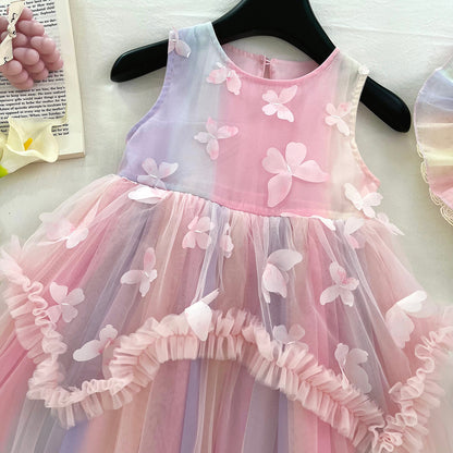 Children's Tulle Dress with Butterflies