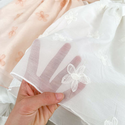 Children's Tulle Dress with Little Flowers