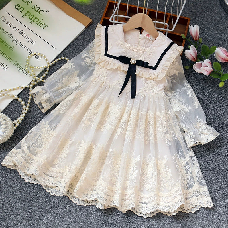 Floral Lace Dress for Girls