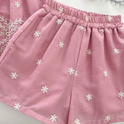 Girls' Floral Lace Set