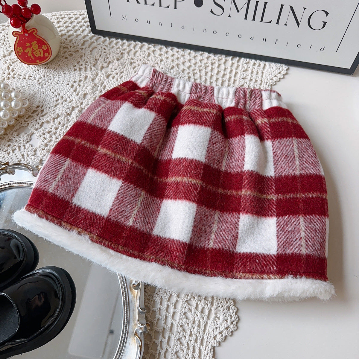 Red Checkered Children's Set