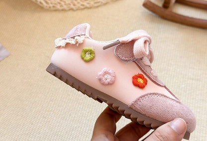 Children's Fashion Sneakers with Little Flowers