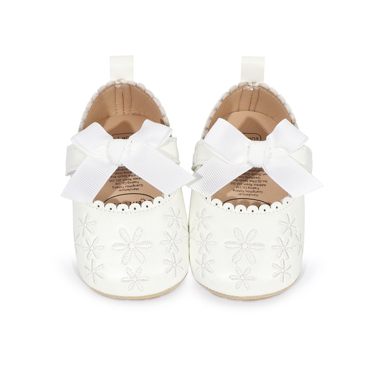 Children's Shoes with Flowers and Bow