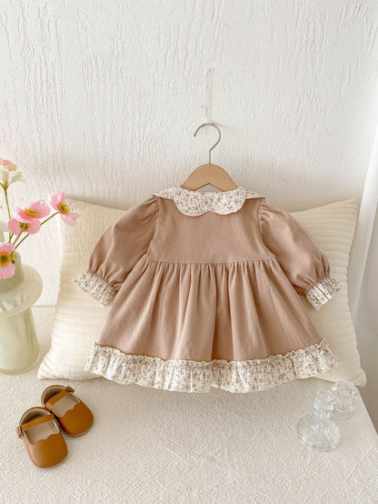 Children's Dress with Flower Bars