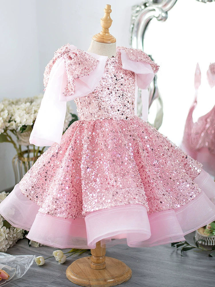 Children's Party Dress with Shiny Stones