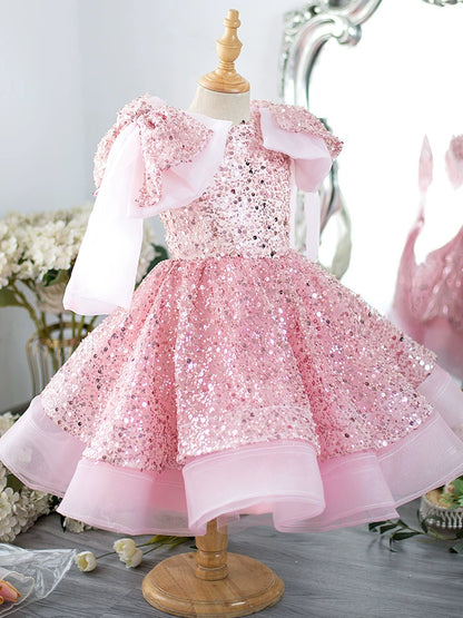 Children's Party Dress with Shiny Stones