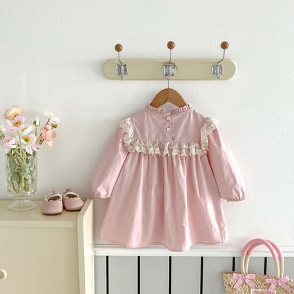 Children's Dress with Embroidery and Bow
