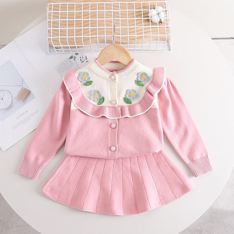 Conjunto de cuello tejido para mujer y niña Blossom 