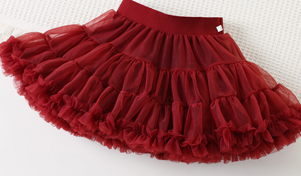Children's Set with Sequins and Tulle Skirt