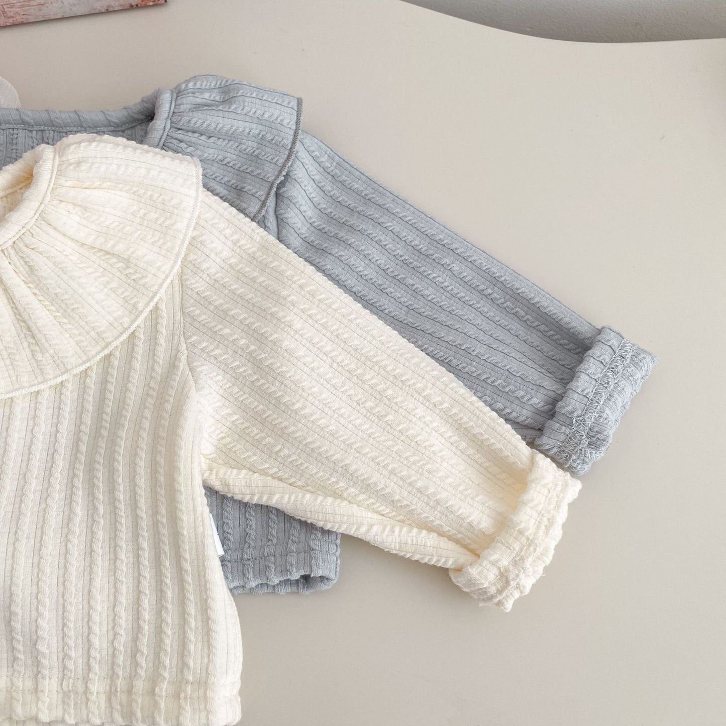 Girls' Outfit Set: Cardigan + Balloon Dress