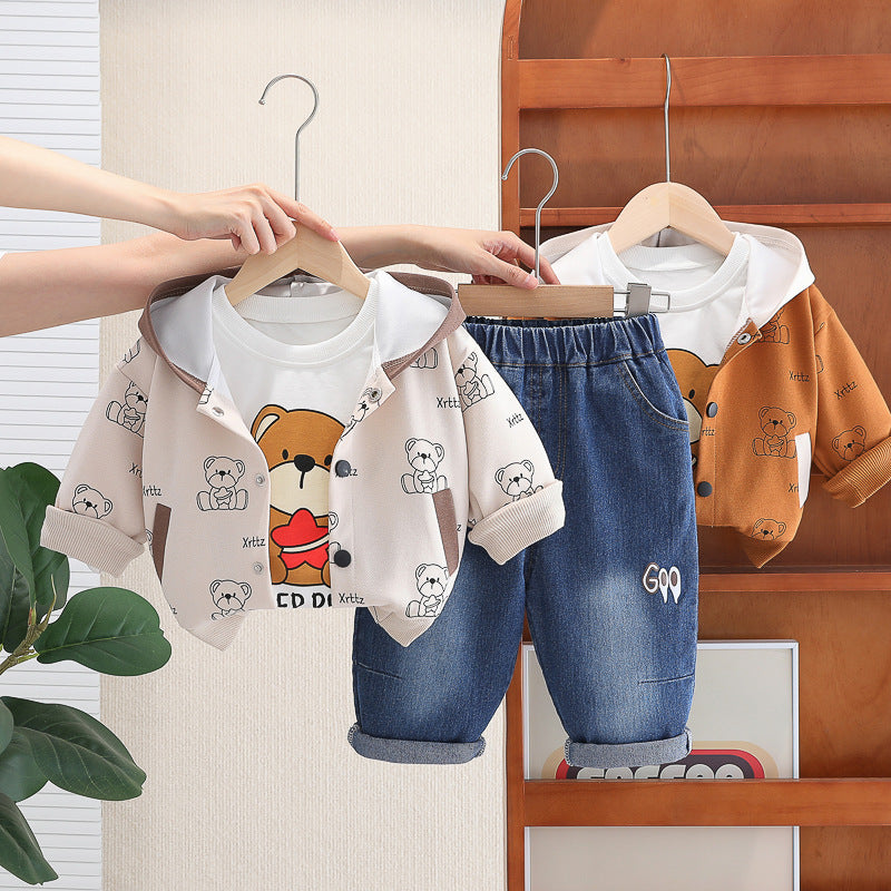 Boys' 3-Piece Teddy Bear Set