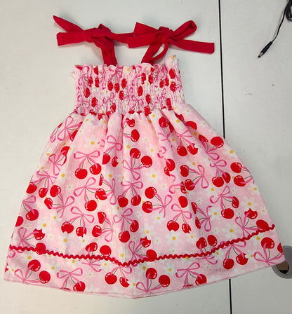 Cherry Print Children's Dress