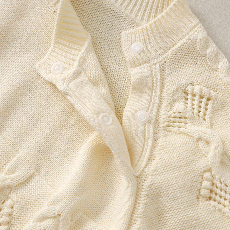 Beige Knitted Children's Jumpsuit