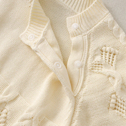 Beige Knitted Children's Jumpsuit
