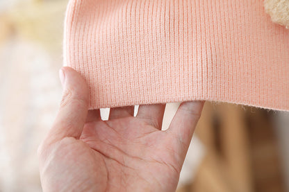 Teddy Bear Collar Knit Dress