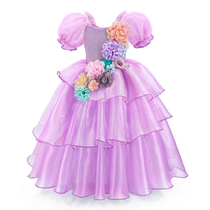 Flowers Children's Party Dress