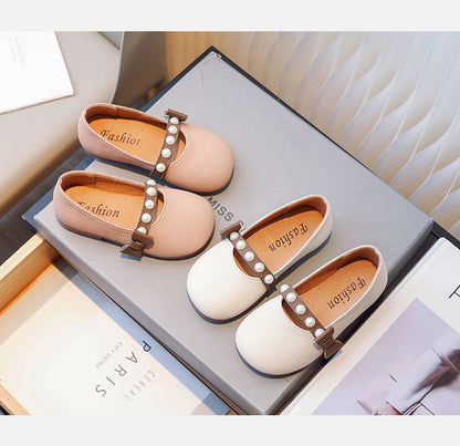 Zapatillas deportivas de moda para niños con perlas 