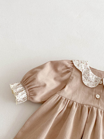 Children's Dress with Flower Bars