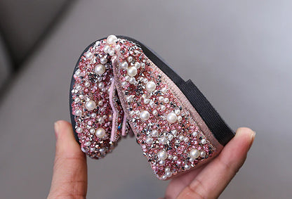 Shiny Bow Girls' Shoes