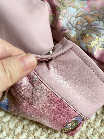 Girls' Floral Leather Set