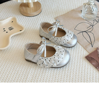Children's Polka Dot Shoe with Bow