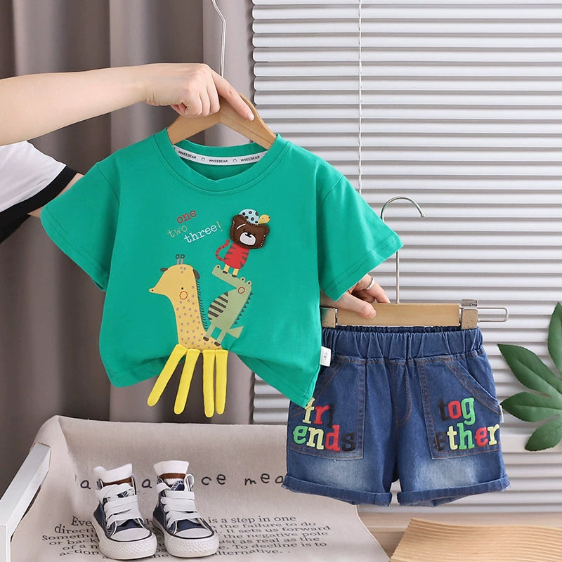 Boys' Outfit with Animals and Jeans