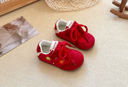 Children's Fashion Sneakers with Little Flowers