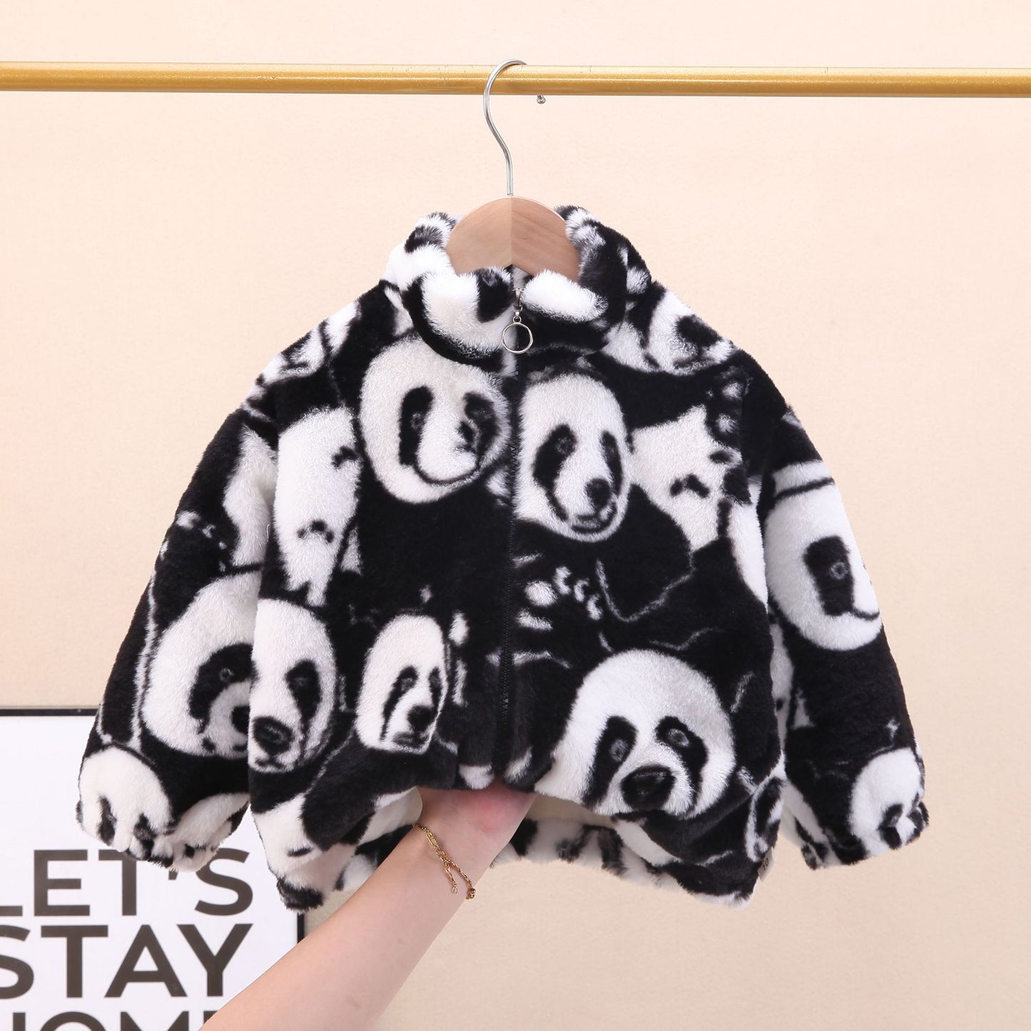 Plush Panda Children's Coat