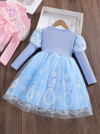 Children's Tulle Dress with Bows