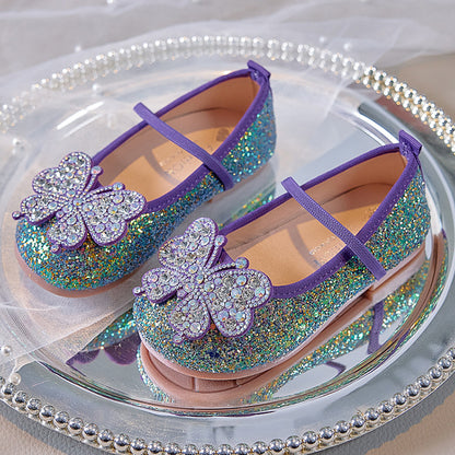 Children's Butterfly Shoes with Glitter