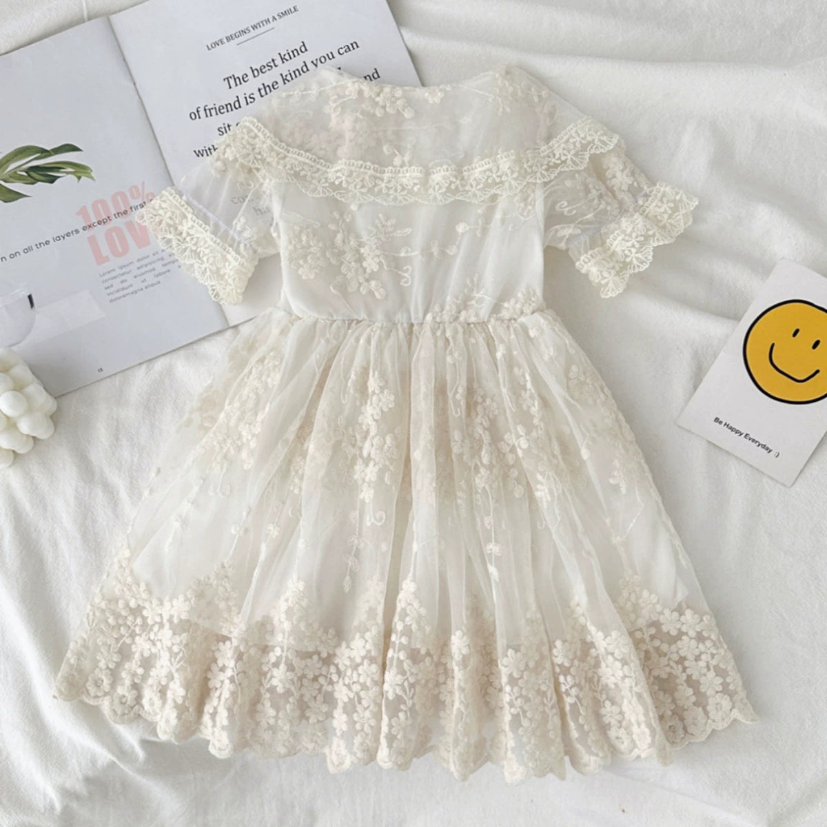 Floral Lace Dress for Girls