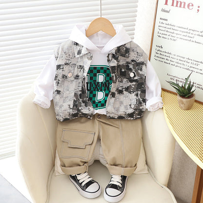 Conjunto B de camuflaje para hombre y niño 