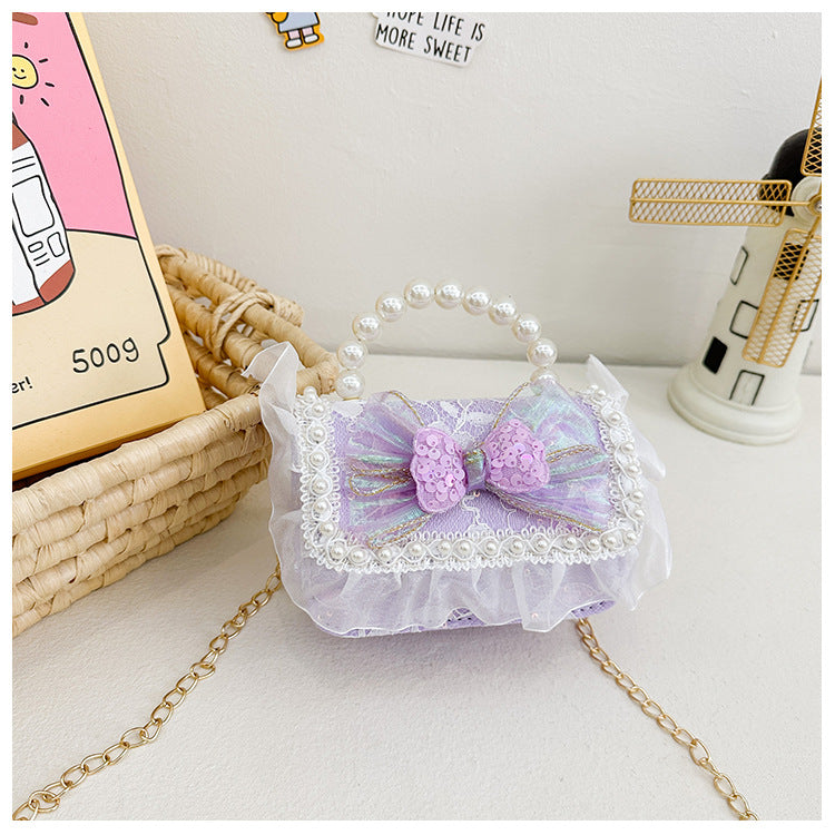 Children's Bag with Glittery Bow