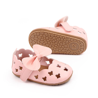 Baby Shoe with Holes and Bow