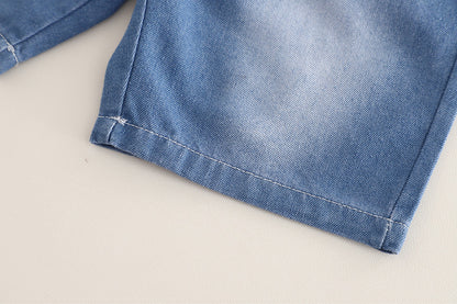 Boys' Outfit Set with Animal Print Shirt