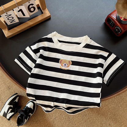 Men's Children's Set Stripes and Jeans