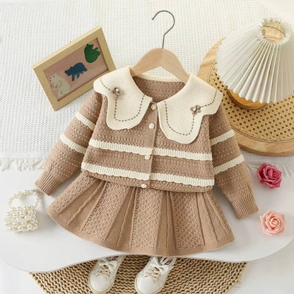 Conjunto de punto boutique para niñas 