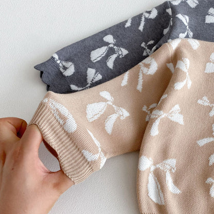 Children's Winter Outfit with Bows