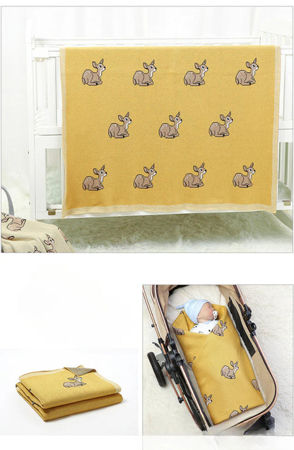 Children's Blanket with Animal Print